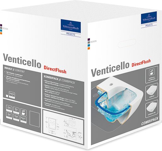 Miska WC Villeroy & Boch Venticello DirectFlush wisząca (4611RS01)