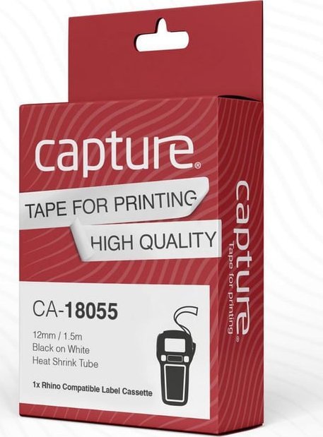 Capture Capture CA-18055 taśmy do etykietowania Czarny na białym