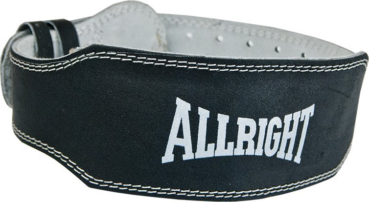 Allright Pas kulturystyczny czarny r. S
