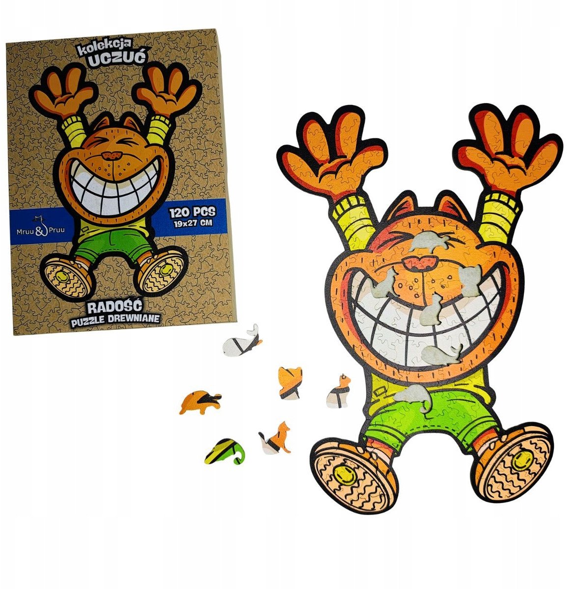 Mruu&Pruu PUZZLE DREWNIANE DLA DOROSŁYCH 120 ELEMENTÓW
