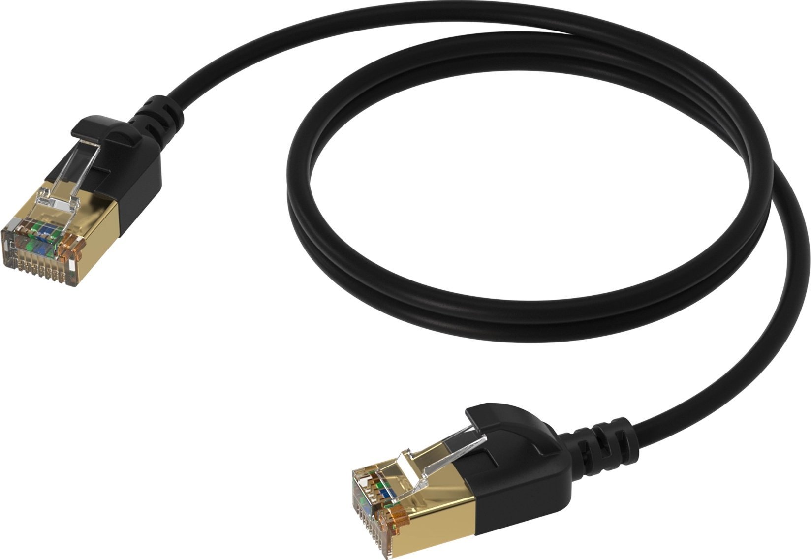 Procab PROCAB CSD570B/10 Kabel sieciowy Slimline - CAT7 RJ45 U/FTP wersja czarna - 10 metrów