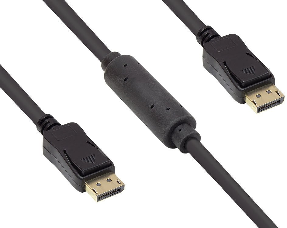 Alcasa 4810-150G kabel DisplayPort 15 m Czarny