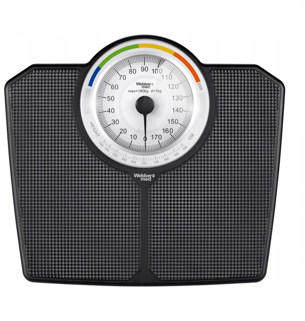 Waga łazienkowa Tanita Klasyczna Waga Łazienkowa MECHANICZNA Analogowa do 180 KG CZARNA WEBBER BMI