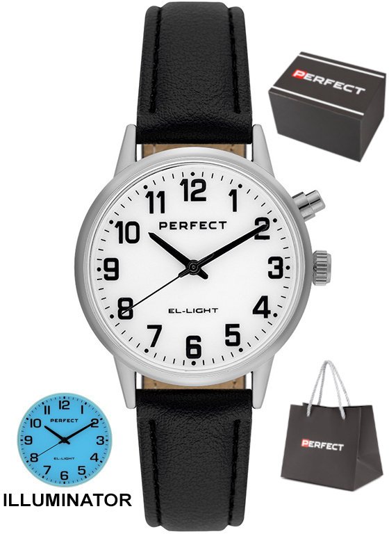 Zegarek Perfect EL002E-01 damski klasyczny podświetlany .