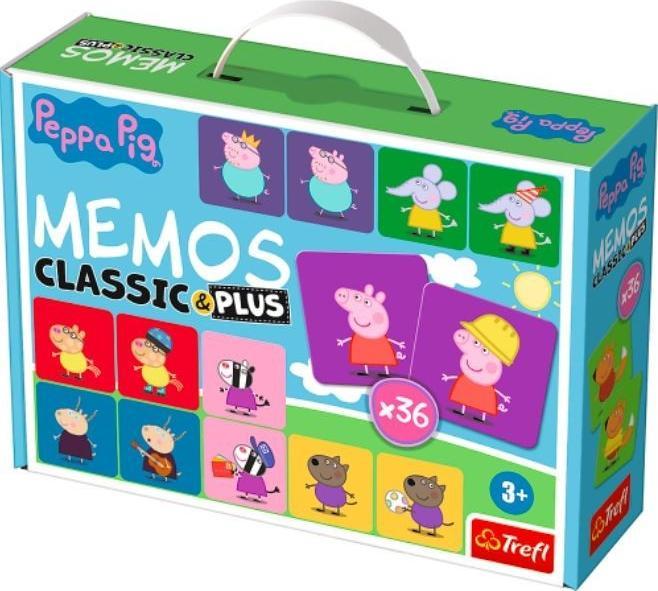 Trefl Gra edukacyjna dla dzieci Memos Classic & plus Świnka Peppa 02270
