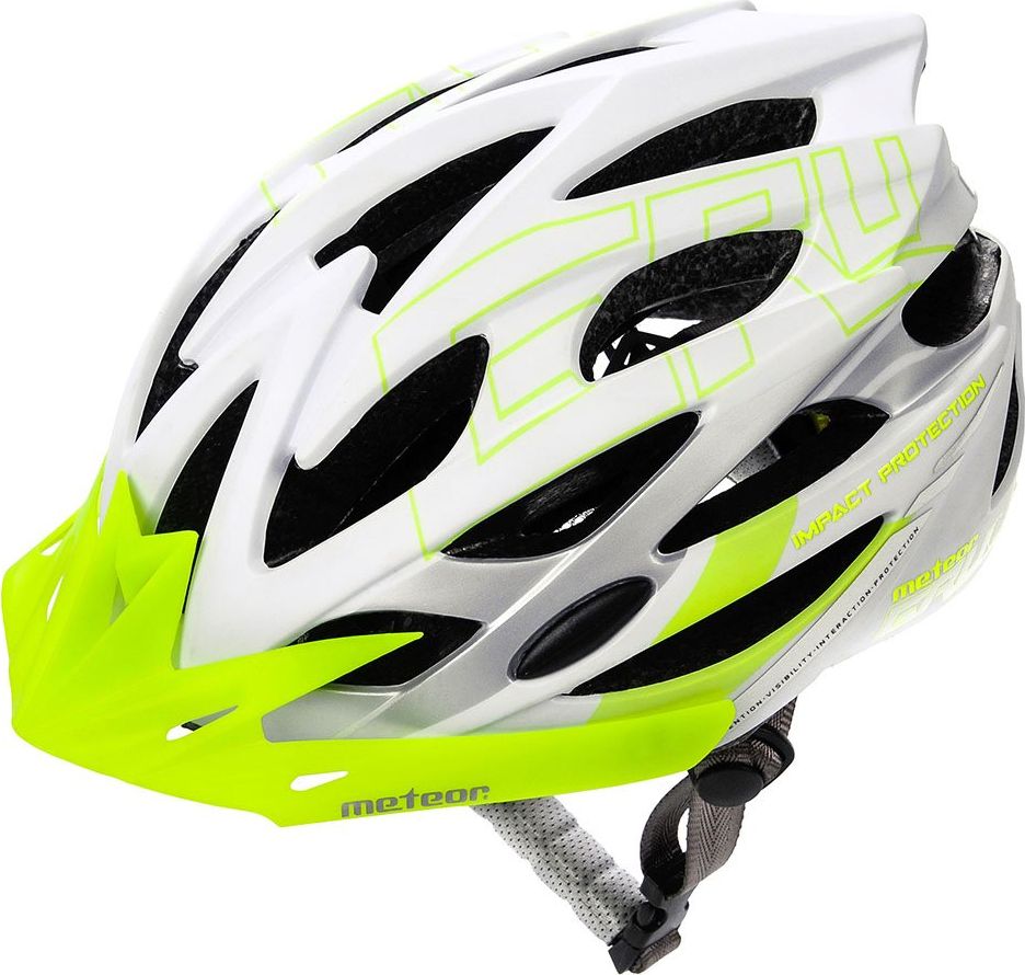 Meteor KASK ROWEROWY METEOR GRUVER white/green L