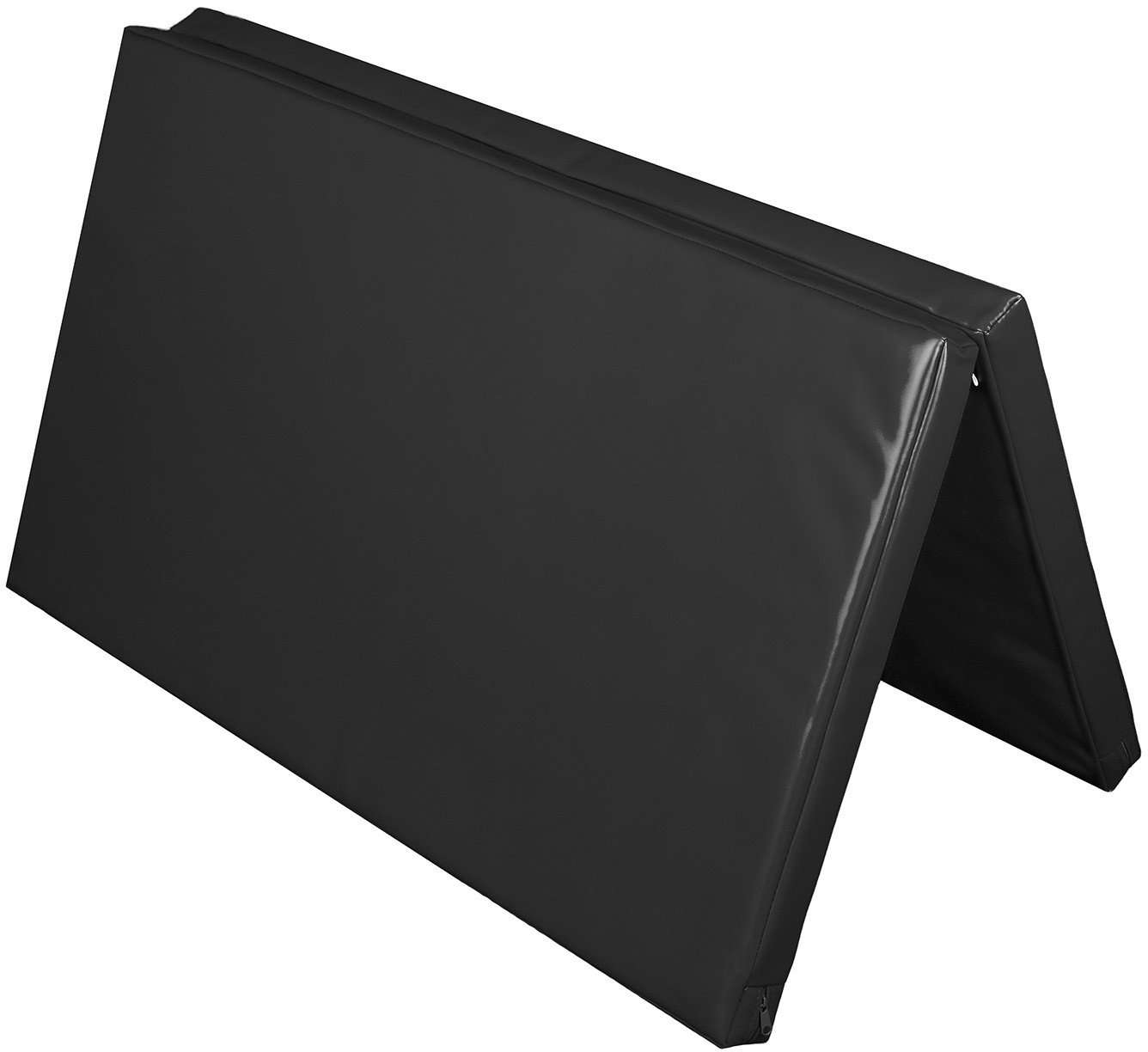 Materac dwuczęściowy z rzepami UNDERFIT 130 x 120 x 6 cm miękki czarny