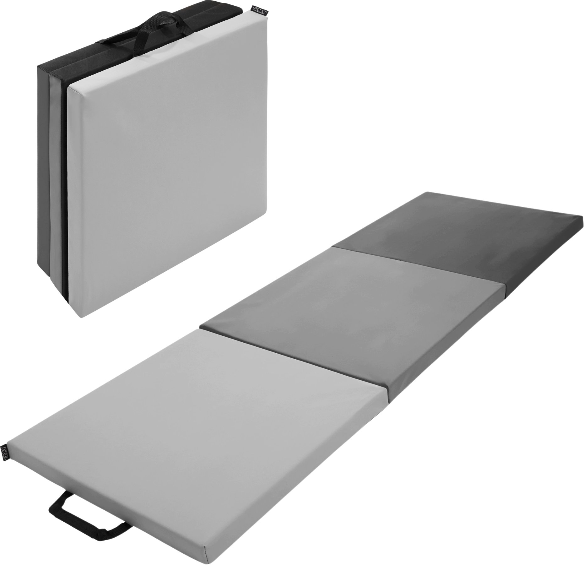 Małpiszon materac gimnastyczny składany 180x60x5 cm - czarny