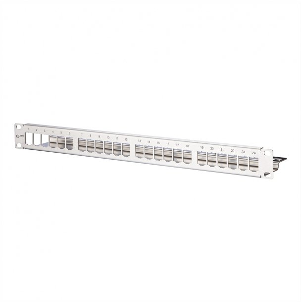 MetzConnect BTR BTR Modul for 24 E-DAT modul connector jacks, 19", stainless steel - 130921-00-E