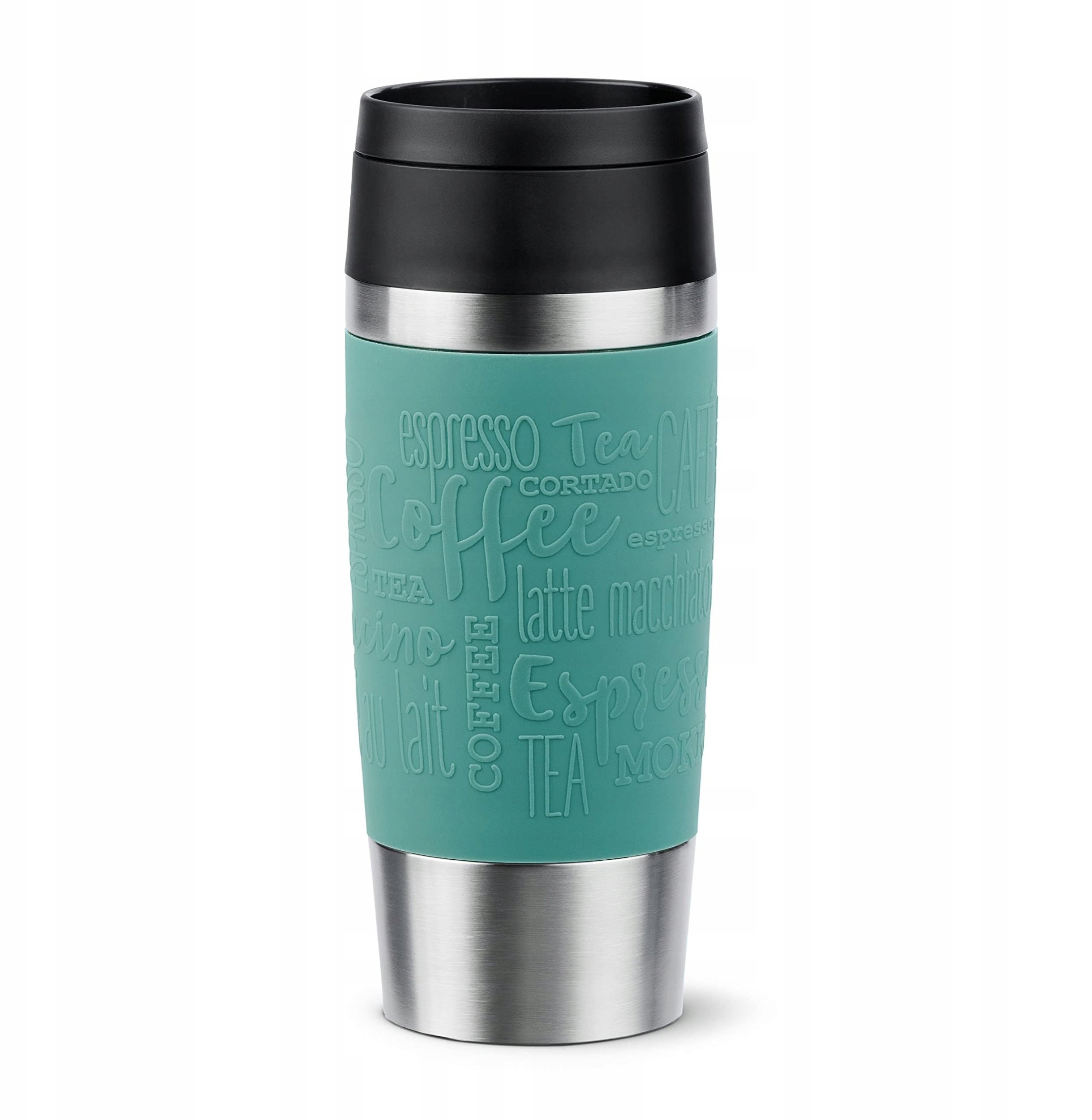 Emsa TRAVEL MUG Classic thermal mug (petrol/stainless steel, 0.36 liters)