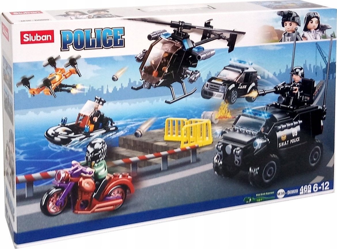 Gazelo Klocki Sluban Policja Pościg 469el. 152810 GAZELO