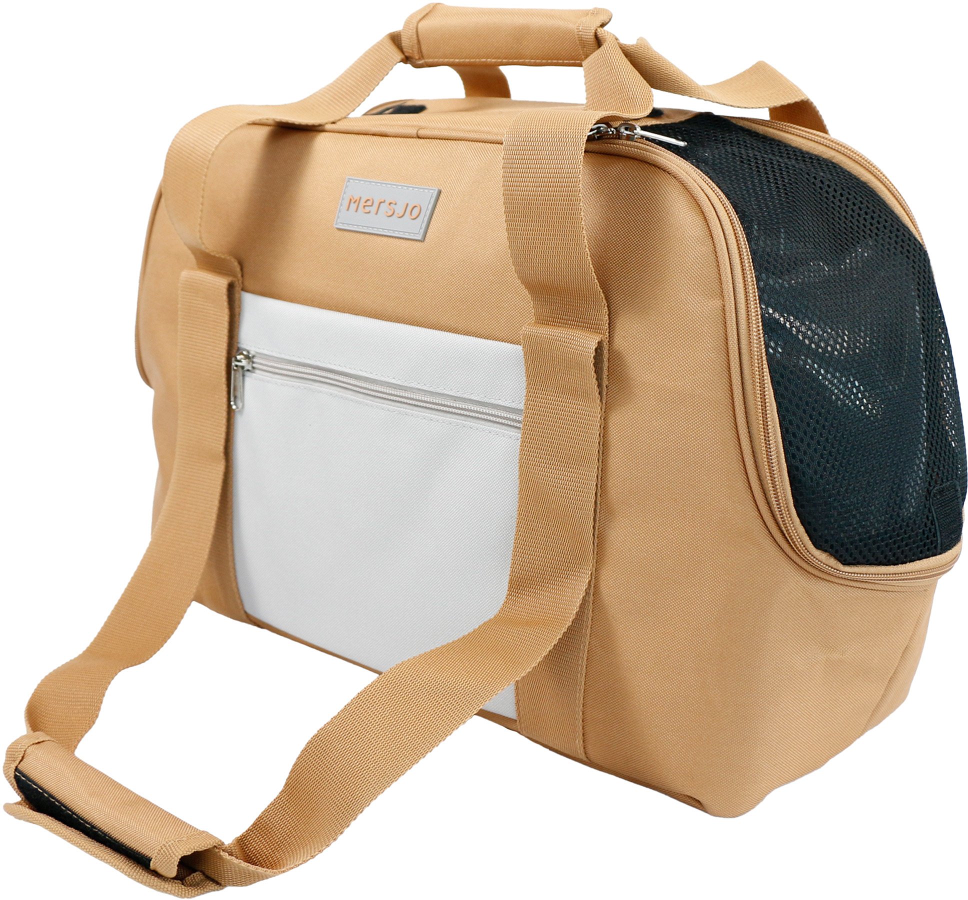 Mersjo EasyTravel torba transporter dla kota i małego psa do 8 kg, usztywniane dno, 23 x 48 x 31 cm,...