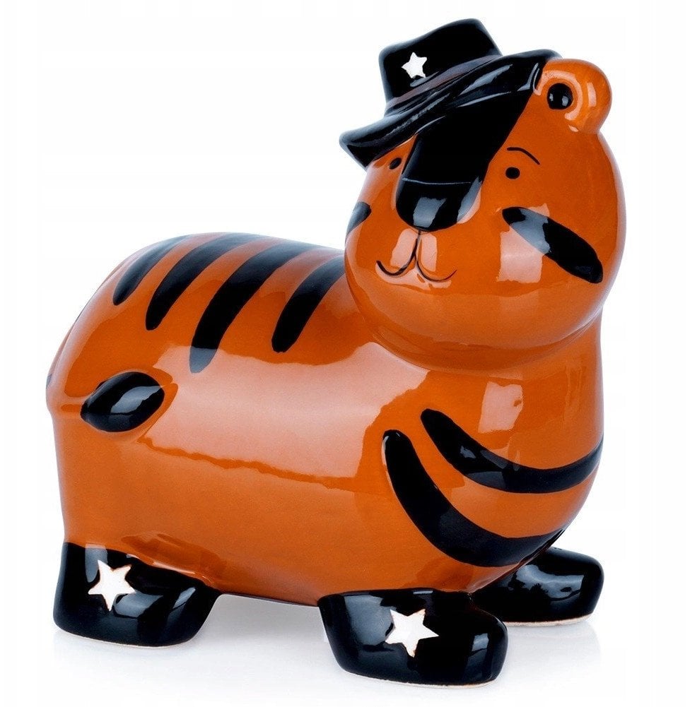 Art-Pol Skarbonka Ceramiczna Tygrys na Prezent dla Dzieci Dorosłych VILDE 10,5x17cm