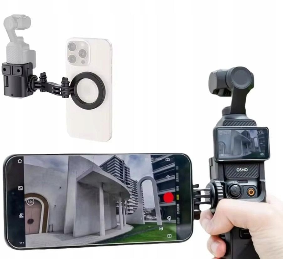 Mocowanie Uchwyt MagSafe Magnes do Telefonu iPhone na DJI Osmo Pocket 3 / JJC / EA-OP3MS