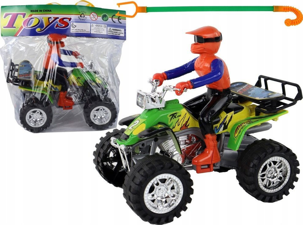 LeanToys Quad Czterokołowy Terenowy Napęd Frykcyjny Pchacz