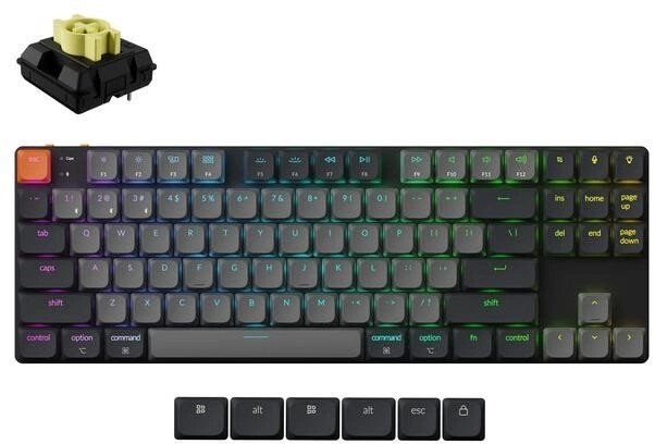 Klawiatura Keychron Wrl K1 Rgb/Black K1X-B4