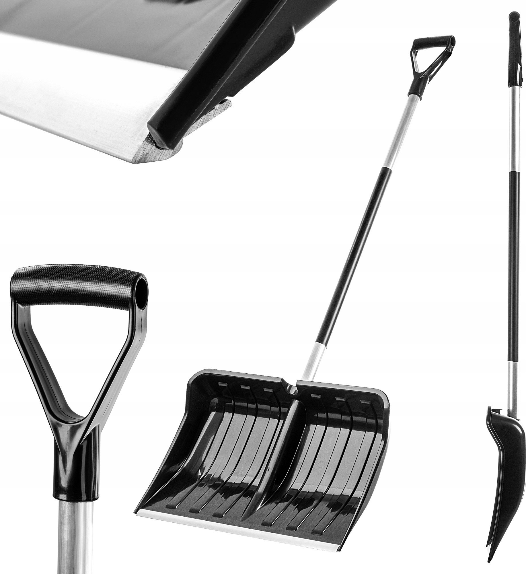 Kadax KADAX Łopata Do Śniegu Duża Szufla Mocna Do Odśnieżana Trzonek Aluminiowy