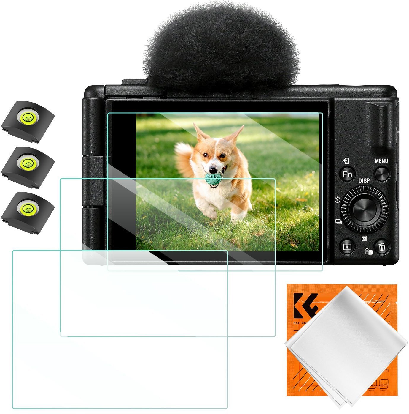 Kf 3x Zestaw Osłona Szkło 9h Na Ekran Sony Zv-1, Zv-1 Ii, Zv-e10 / Concept / Sku.2195 /