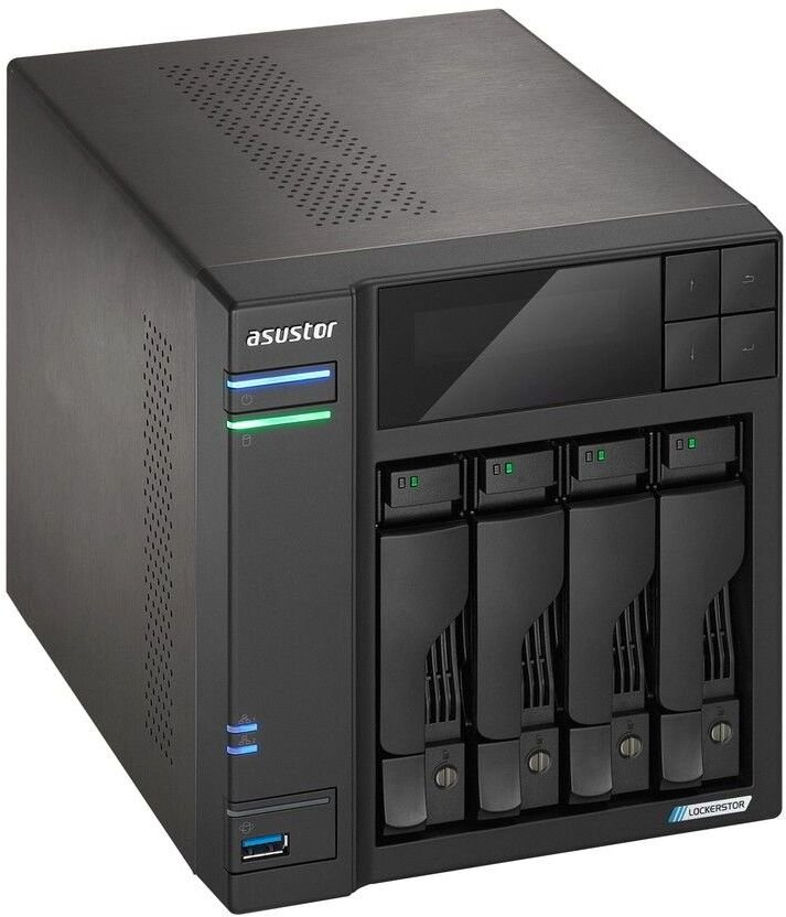 Serwer Asustor Asustor LOCKERSTOR 4 Gen2+ NAS Desktop Intel® Celeron® N5105 4 GB DDR4 ADM Czarny