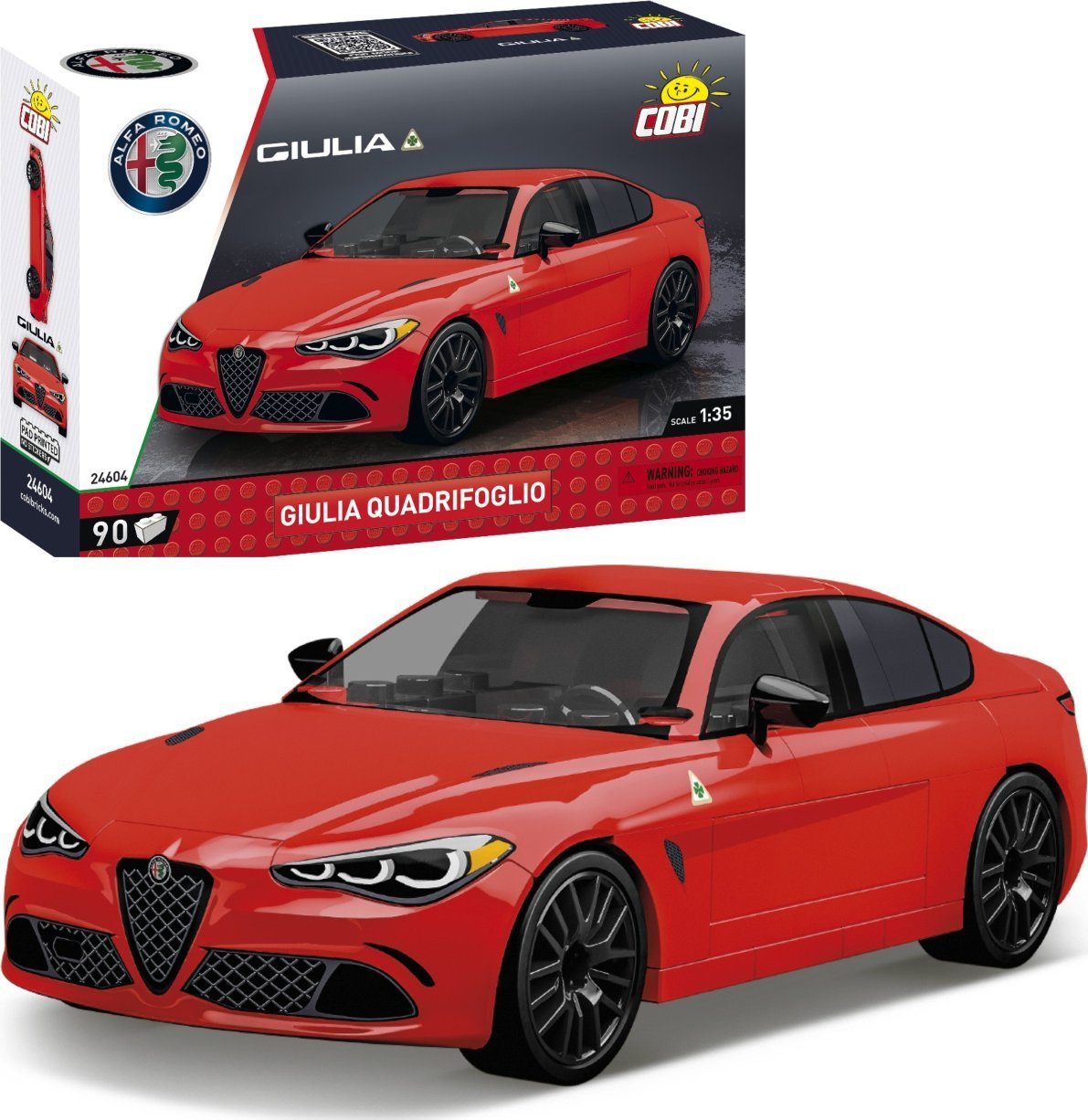 COBI 24604 Alfa Romeo Giulia Quadrifoglio 90 klocków
