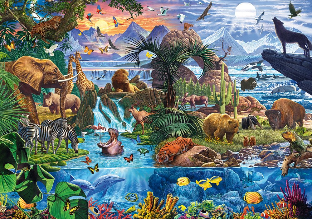 Puzzle PQ 1500 Świąt zwierząt G3