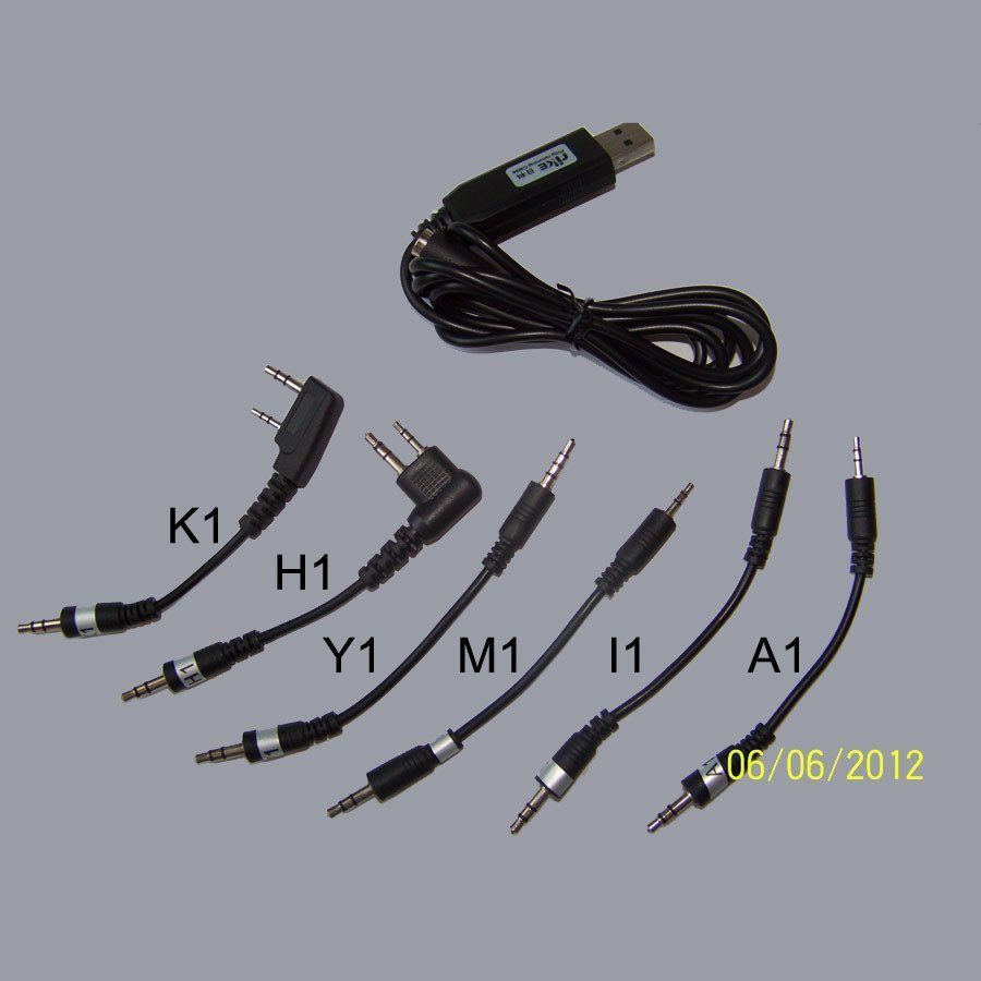 HamRadioShop Uniwersalny kabel USB 6 w 1 do programowania radiotelefonów z 6 wtykami