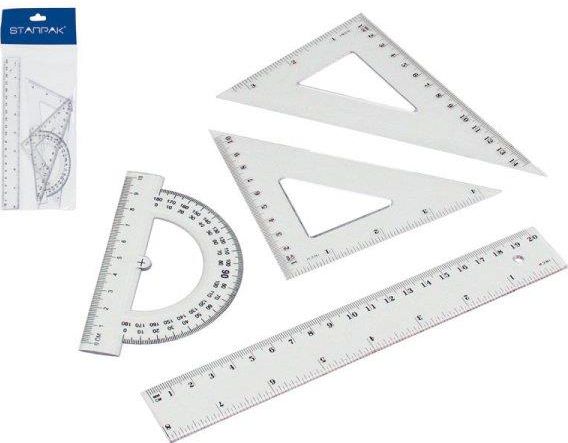 Starpak Zestaw geometryczny 20cm, 4 elementy (174931)
