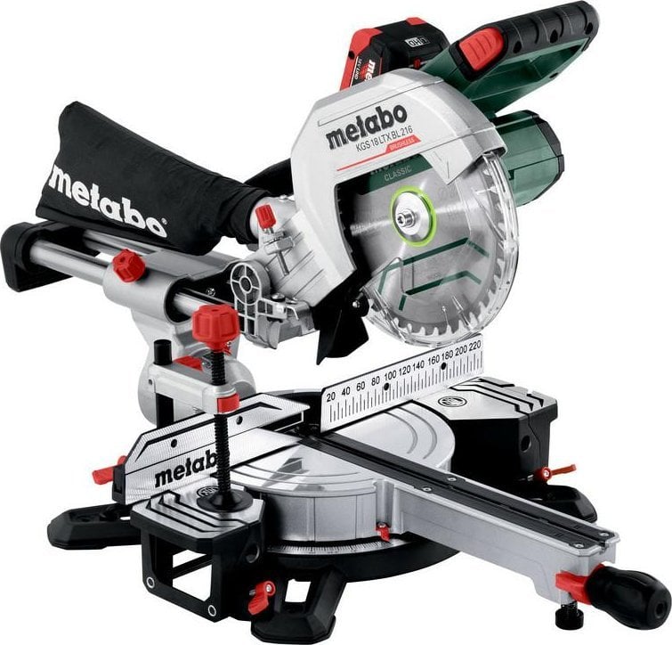 Zdjęcia - Piła Metabo Ukośnica  .MITERSAW. KGS 18 LTX BL 216 2x8.0Ah LiHD 