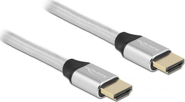 Kabel Delock HDMI - HDMI 0.5m srebrny (85365)