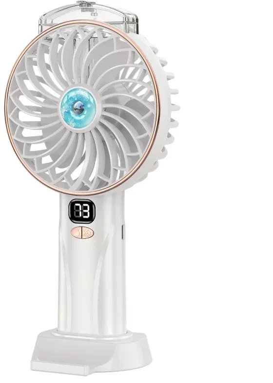 Przenośny wentylator z mgiełką 4,3 cala 3 łopatki 5 prędkości 2400mAh