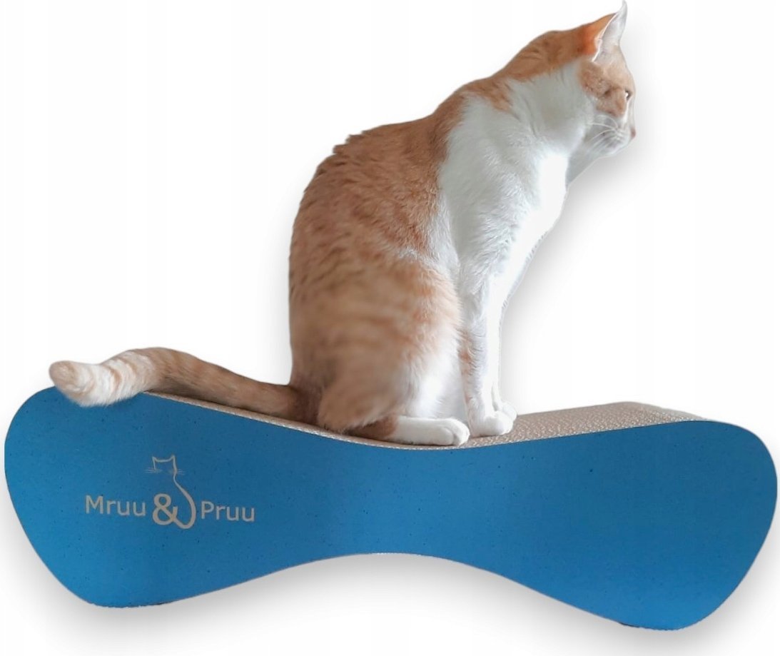 Drapak dla kota niebieski duży MIMI | 70x23x24 cm | MruuPruu