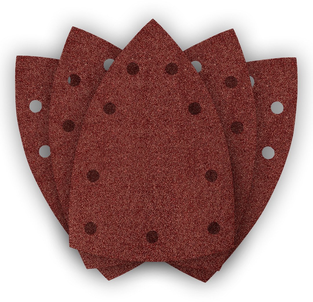 Neo Papiery ścierne na rzep, żelazko 100 x 147 mm, P80, 5 szt., z 9 otworami do 04-623