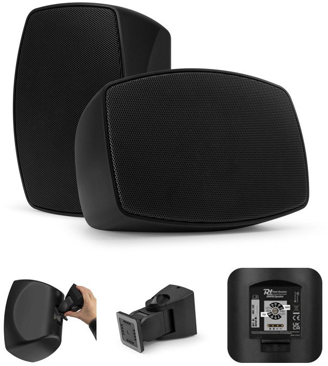 Zestaw kolumn instalacyjnych BHW60BK 6" 120W 100V Power Dynamics one size