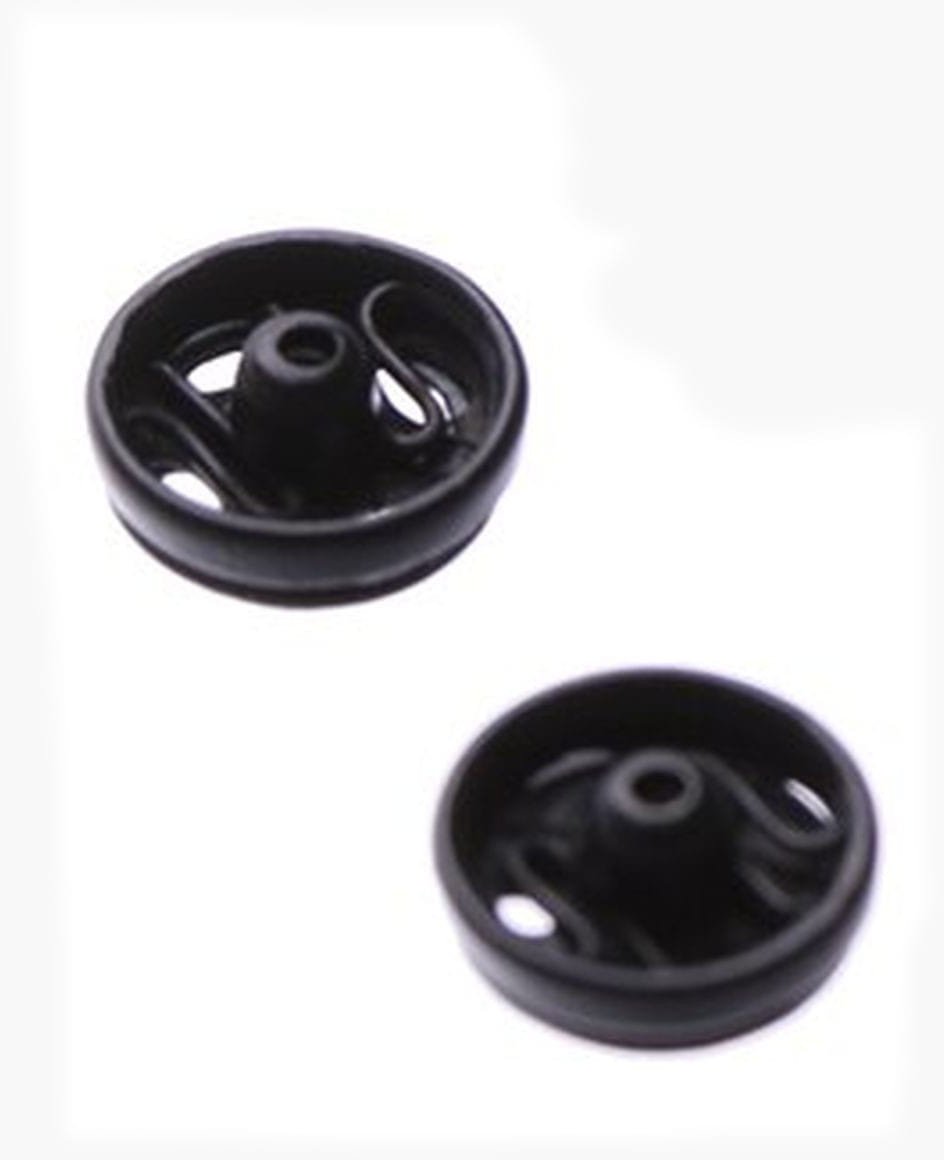 Zatrzaski metalowe nr 1/2 CZARNE