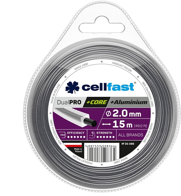 Cellfast Żyłka tnąca z rdzeniem 3,0*15m kwadrat (35-068)