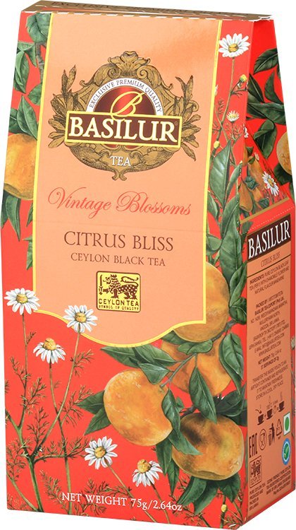 Basilur CITRUS BLISS czarna herbata MANDARYNKA 75g