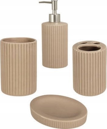 Bathroom Solutions Zestaw ceramicznych akcesoriów łazienkowych, 4 elementy