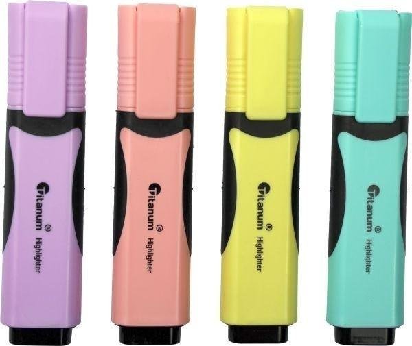 Zakreślacze pastelowe 4 kolory