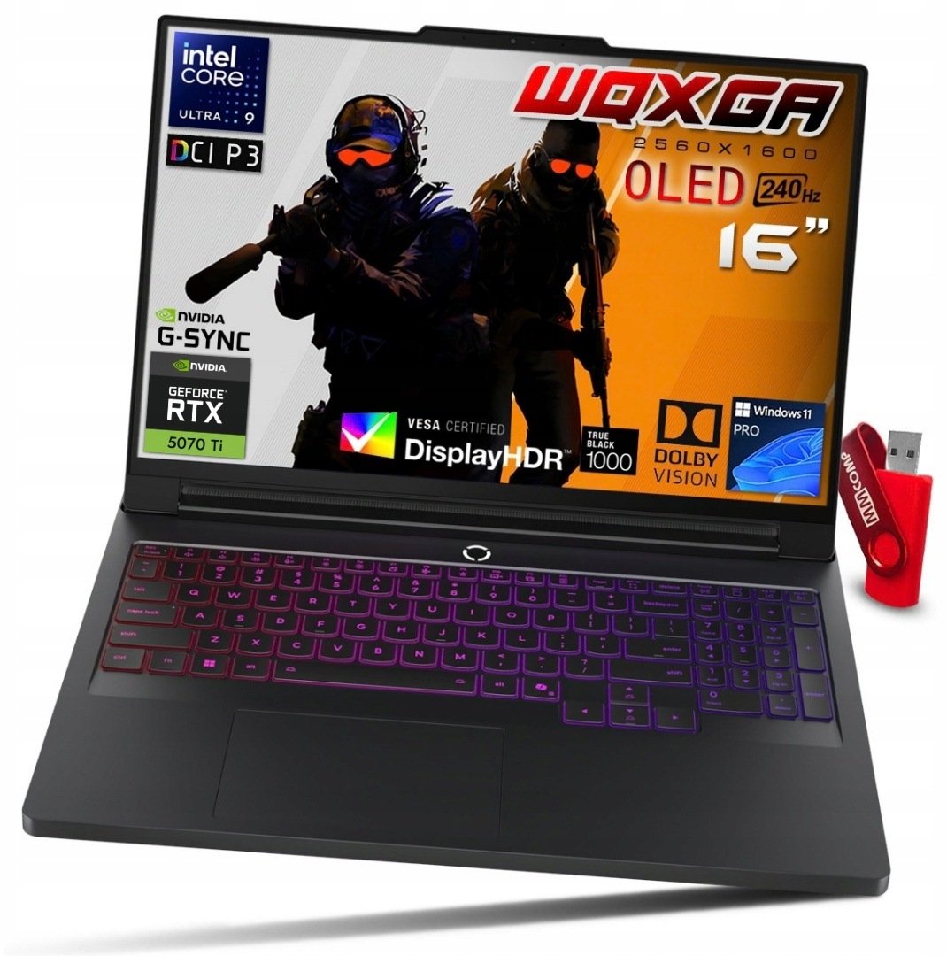 Lenovo Legion Pro 7 Core Ultra 9 / 32 GB / 8 TB / W11 / RTX 5070 Ti / OLED (83F5CTO1WW)