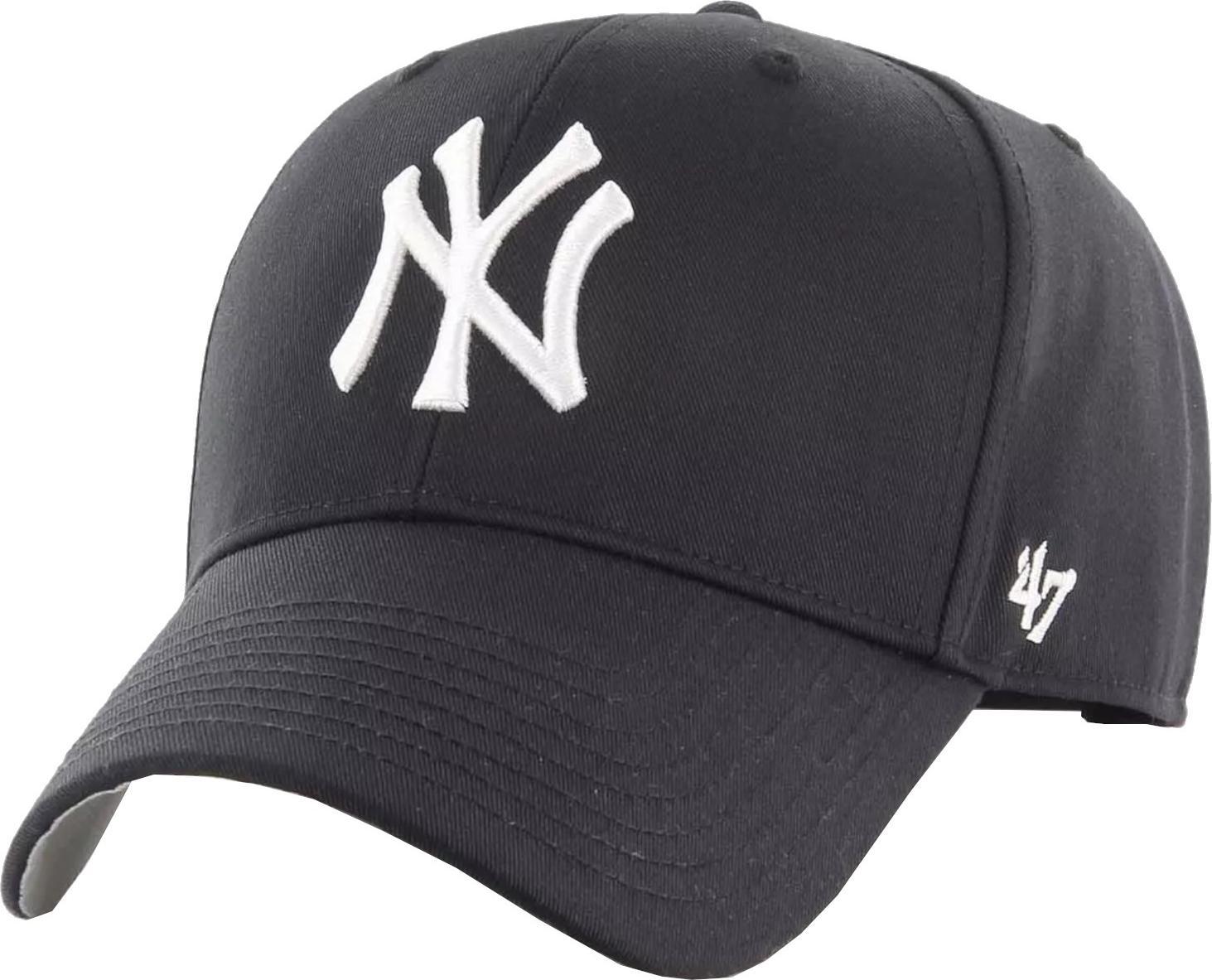 47 Brand Czapka dziecięca z daszkiem - MLB New York Yankees, Czarna, Uni, (B-RAC17CTP-BK)