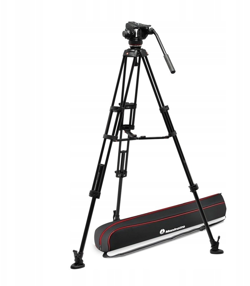 Statyw Manfrotto Zestaw Twin Alu + głowica 502X (MVK502XTWINMA)