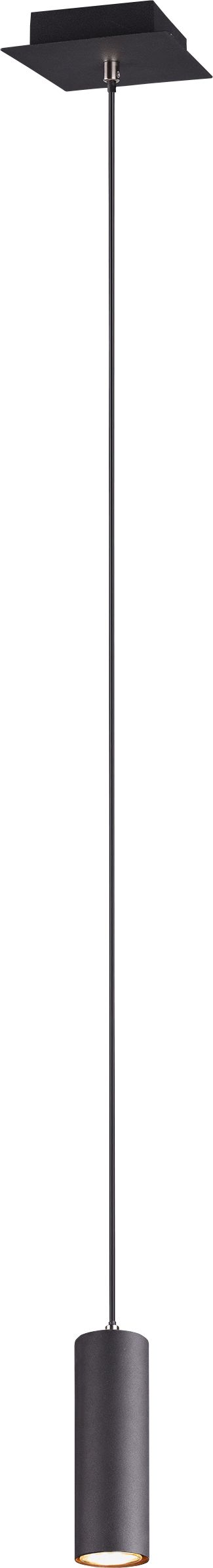 Lampa wisząca Trio Lampa sufitowa czarna nowoczesna Trio MARLEY pojedyncza 312400132