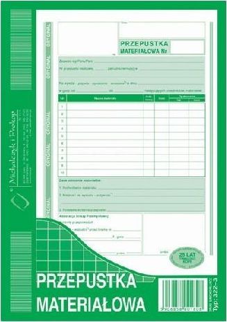 Michalczyk & Prokop Przepustka materiałowa 322-3