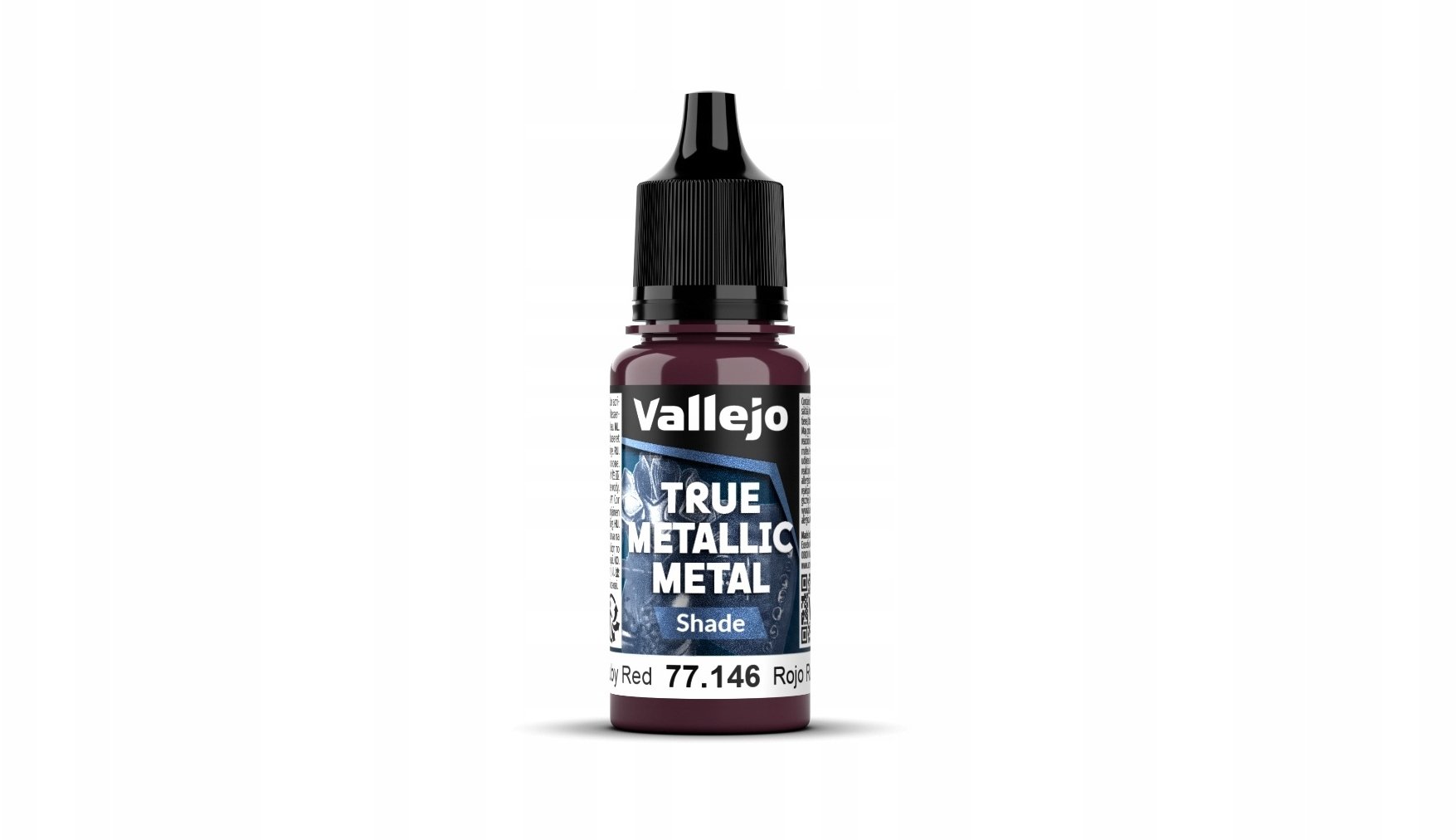 Vallejo Vallejo: 77.146 - True Metallic Metal - Shade - Ruby Red (18 ml)