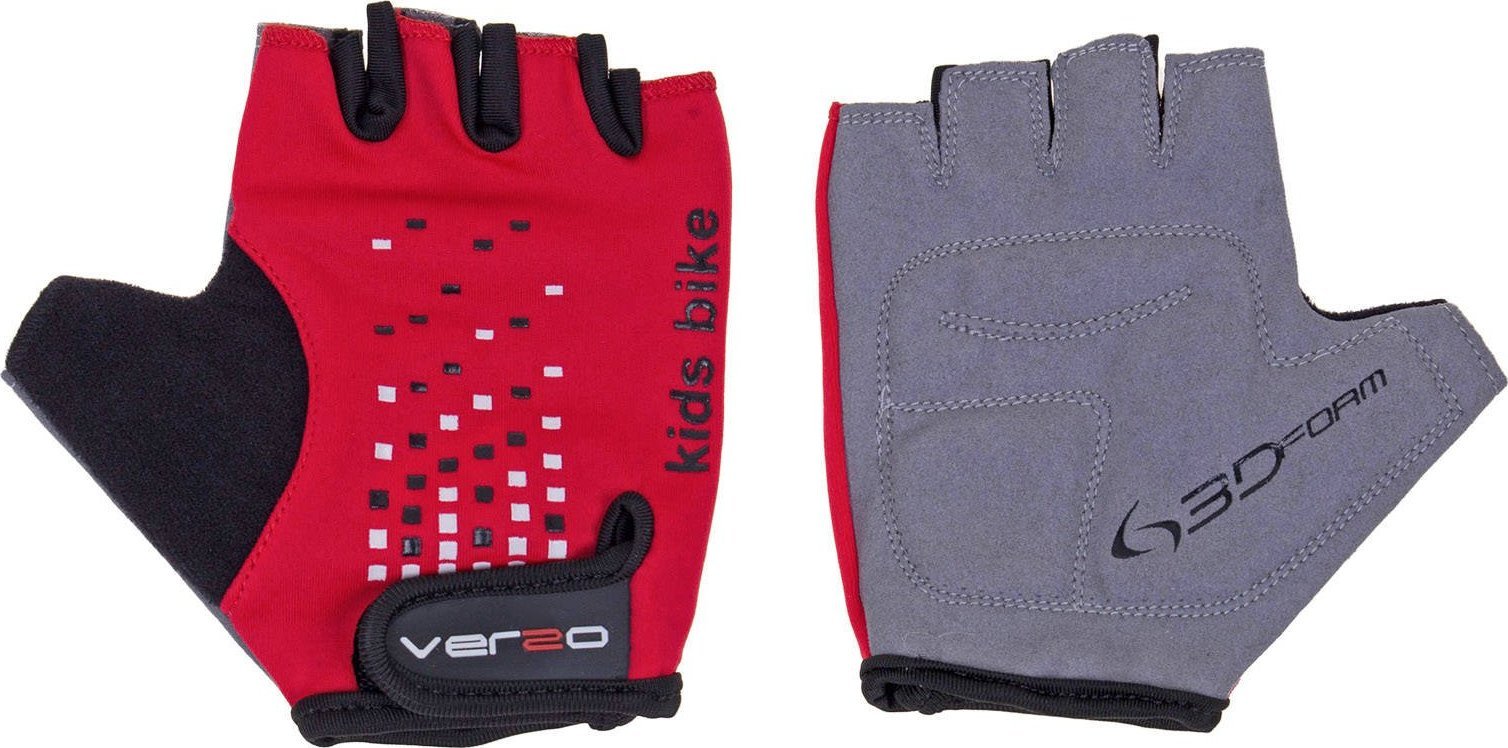 Verso Rękawiczki rowerowe dziecięce Verso SB-01-8809-B czerwone XXXS
