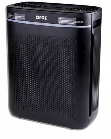 Oczyszczacz powietrza Drel DREL Oczyszczacz Powietrza Filtr 200m/h Do Domu Biura Czarny