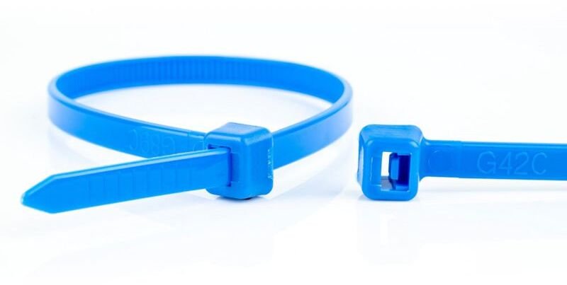 Stabilus WKK Złączki kablowe z tworzywa sztucznego Niebieski 300x4,8mm 100 St.