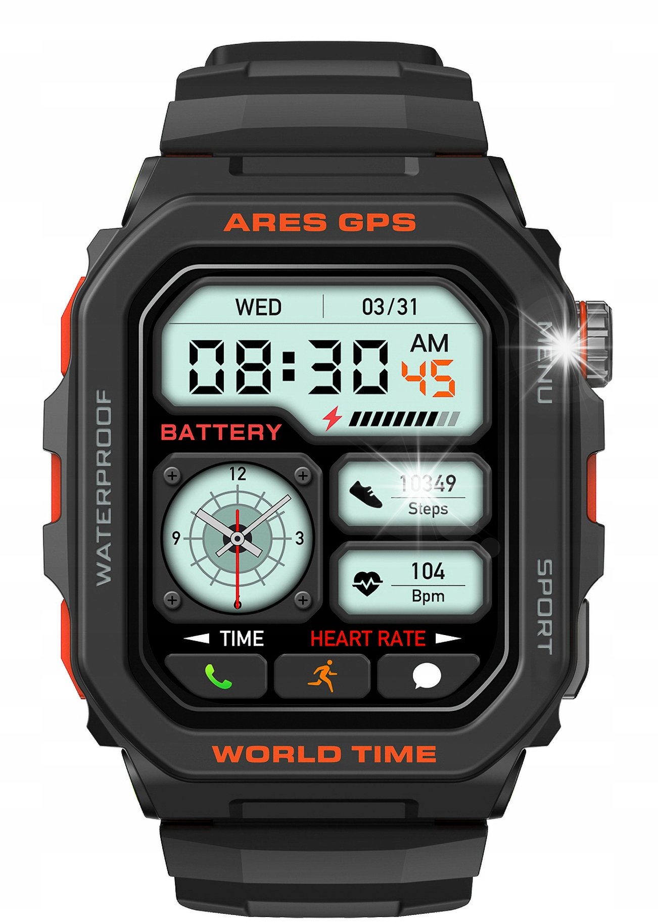 Smartwatch Zeblaze Smartwatch Zeblaze Ares GPS Czarny AMOLED Alexa 3ATM 14 dni Baterii