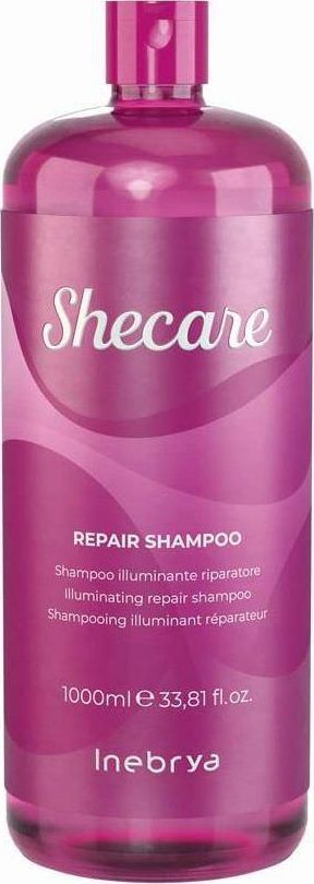 Inebrya Shecare Repair Shampoo rozświetlająco-naprawczy szampon do włosów zniszczonych zabiegami chemicznymi