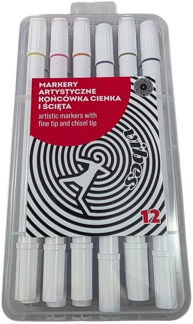 Ziemia Obiecana Markery artystyczne ścięta końcówka Vibes 12kol